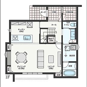 1F：間取り 