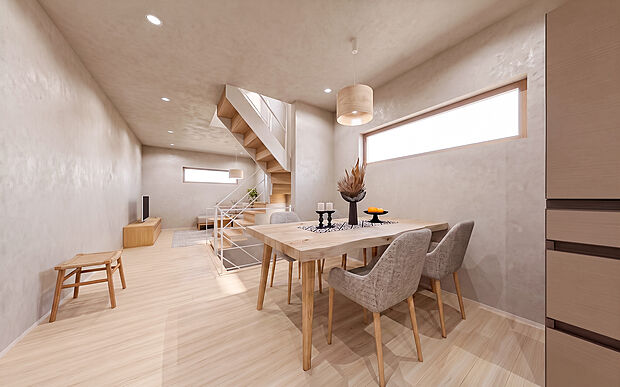 【【建物参考プラン 内観パース(B)】】建物面積 86.94m2(2LDK+S)
建物価格 4000万円
※CGにて家具を配置したイメージです。家具等は建物価格に含まれません。