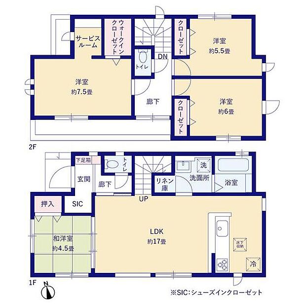 (1号棟)、価格3780万円、4LDK、土地面積133.23m2、建物面積100.19m2