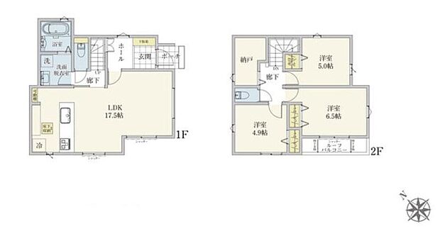 (1号棟)、価格3480万円、3LDK+S、土地面積118.08m2、建物面積86.11m2
