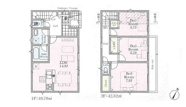 (2号棟)、価格3480万円、3LDK、土地面積110.27m2、建物面積83.02m2