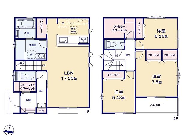 (3号棟)、価格3980万円、3LDK、土地面積128.2m2、建物面積97.45m2