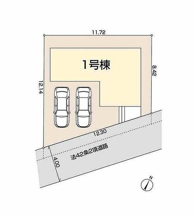 【区画図】限られた敷地を有効活用しながら、暮らしやすさにも配慮した設計です。