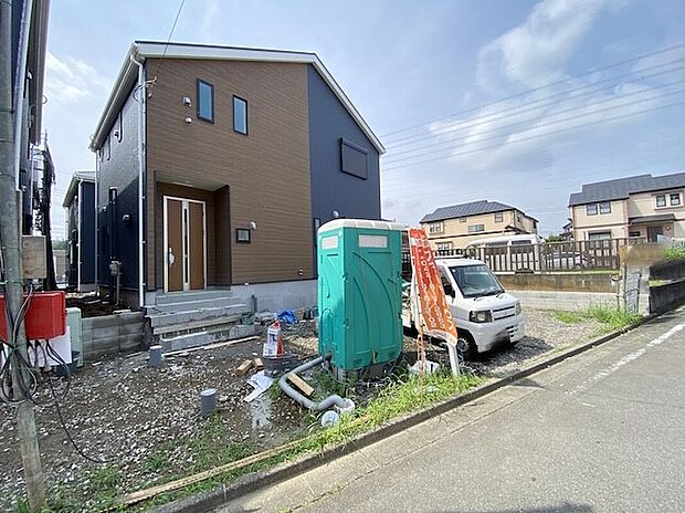 【現地外観写真】安心を一番に考えて設計と建設の両住宅性能評価書を取得。全４区画の街並みを是非ご覧ください！