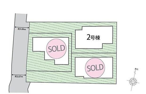【区画図】JR五日市線「秋川」駅まで徒歩7分♪