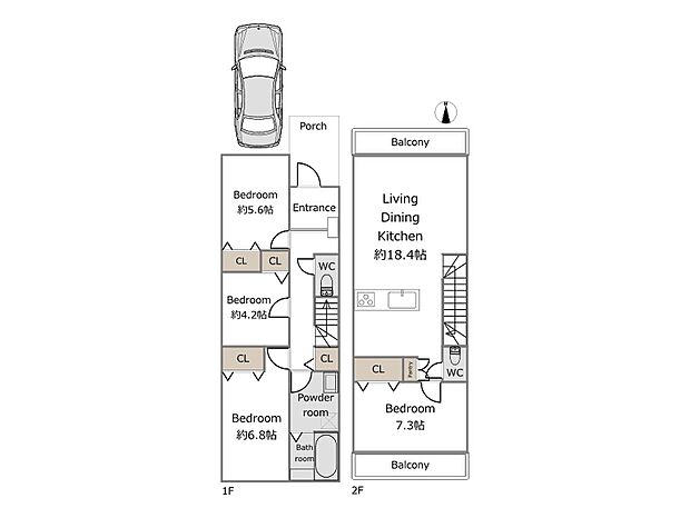 【B号棟参考プラン】建物込16980万円、土地面積97.78m2、建物面積98.22m2
期間限定!建物フリープランにつき、お客様のご要望をお聞かせください!