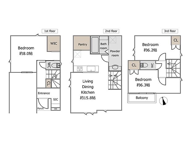 【参考プラン】建物込6480万円、土地面積57.94m2、建物面積106.19m2（期間限定！建物フリープランにつきお客様のご要望をお聞かせください！）