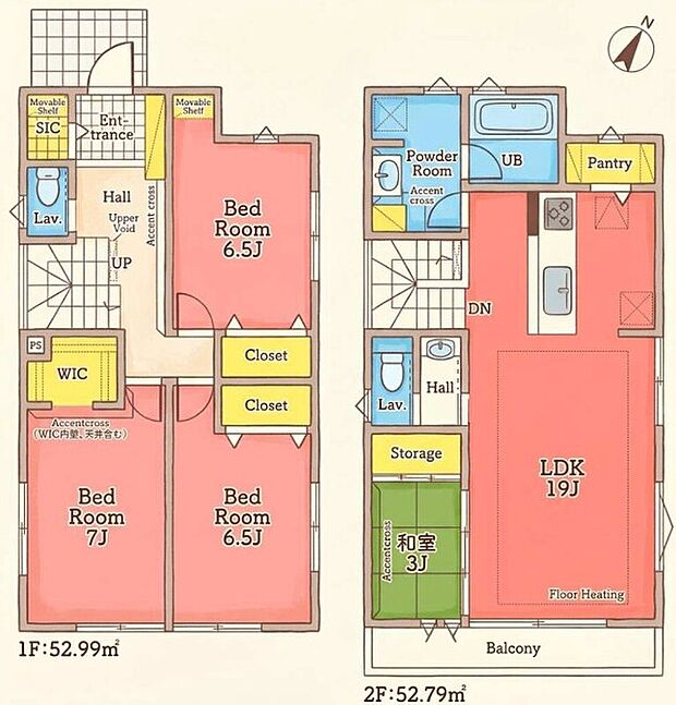 2号棟　1億1480万円　4LDK　土地面積133.43m2（40.36坪）建物面積105.78m2（32坪）