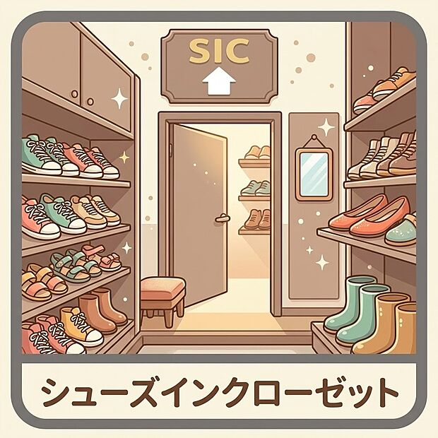 【シューズインクローゼット】靴やベビーカーをたっぷり収納!いつでもスッキリ片付く玄関。