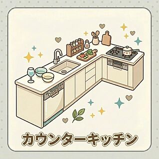 カウンターキッチン　