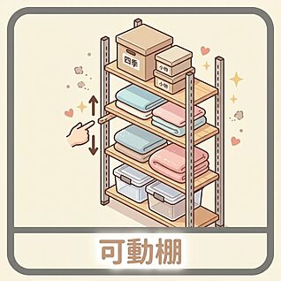 可動棚　