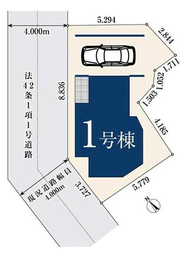 【-】車1台駐車可!ビルトインガレージ付き♪