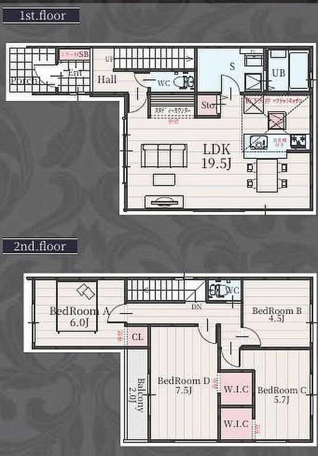 (１号棟)、価格4199万円、4LDK、土地面積112.38m2、建物面積104.33m2