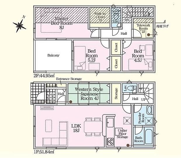 (２号棟)、価格2790万円、4LDK、土地面積136.12m2、建物面積96.79m2 