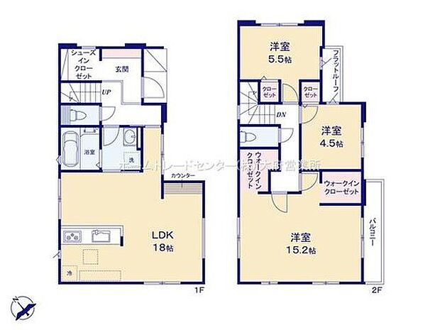 (１号棟)、価格3199万円、3LDK、土地面積104.19m2、建物面積100.83m2

