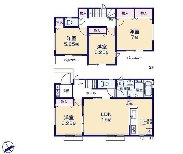 (E号棟)、価格3990万円、4LDK、土地面積119.82m2、建物面積93.59m2
