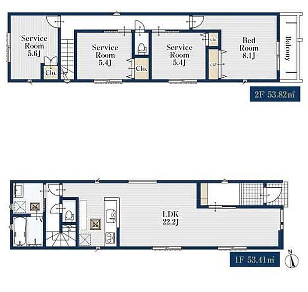 (１号棟)、価格4980万円、4LDK、土地面積106.6m2、建物面積107.23m2 