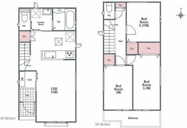 (A号棟)、価格2990万円、3LDK、土地面積84.98m2、建物面積78.58m2

