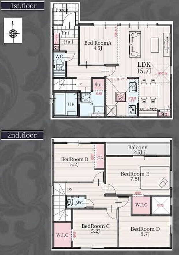 (１号棟)、価格3999万円、5LDK、土地面積124.29m2、建物面積105.78m2