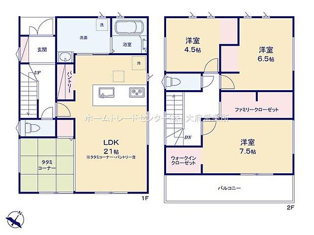 (１号棟)、価格4299万円、3LDK、土地面積170.55m2、建物面積100.45m2