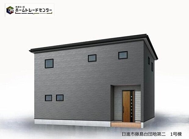 【完成予想図(外観)】完成に向けて現在建築工事中です☆土日・平日を問わず毎日モデルハウスにて物件説明会を開催中☆お気軽にお問い合わせ下さい☆