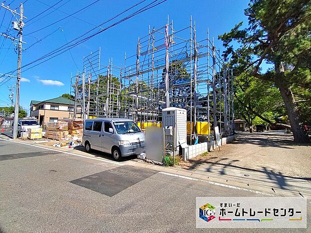 【現地外観写真】建築中のためモデルハウスで構造説明会を開催しております☆設備や構造などご説明いたします！お気軽にお問い合わせください♪