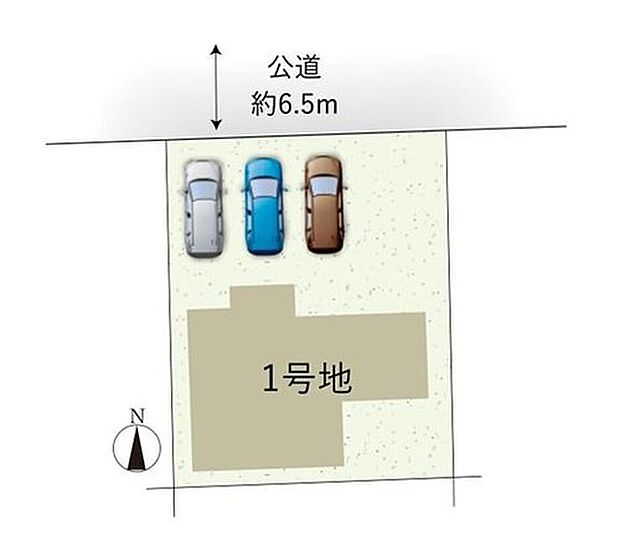 【区画図】１号棟　６，４９０万円