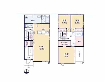SICやWIC、リビングの収納付きの収納豊富な間取り♪
リビング学習にも使えるカウンター付き♪
収納やテレワークルームにも使える納戸♪
洗面室は広めに確保♪お洗濯も快適♪ 