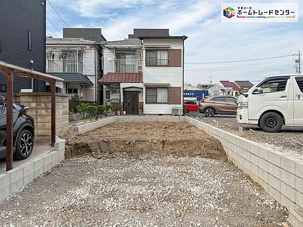 【現地外観写真】完成に向けて現在建築工事中です☆土日・平日を問わず毎日モデルハウスにて物件説明会を開催中☆お気軽にお問い合わせ下さい☆