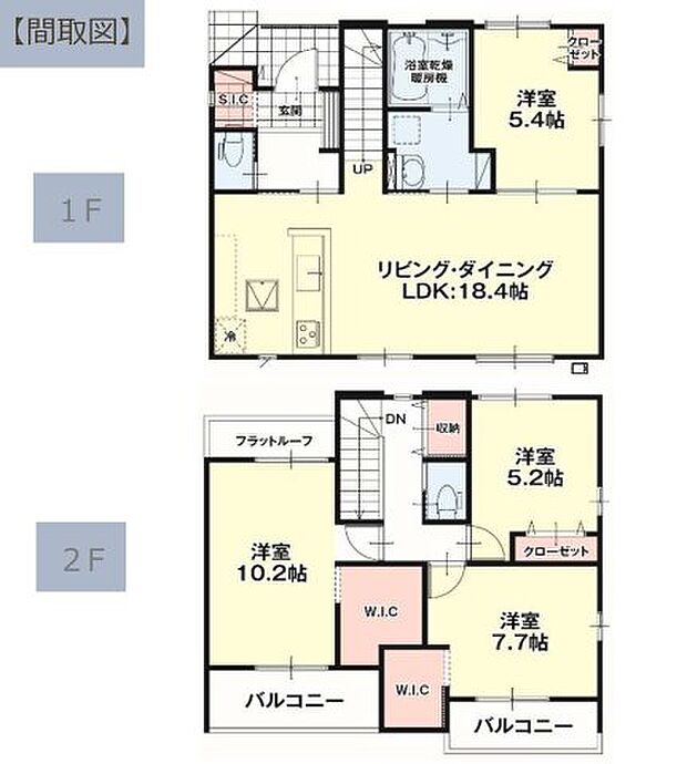 南向きで陽当たりの良い間取りです