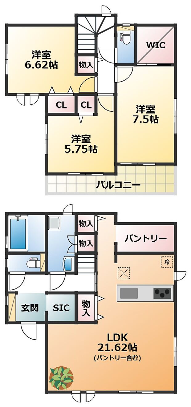 全室南向きで陽当たりの良い間取りです