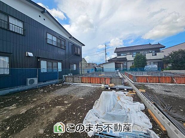 建築中現地写真(同社施工の完成物件・モデルハウスがご見学できます)