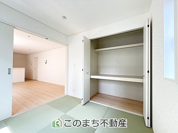 【和室】お子様の遊びやお昼寝、来客用の応接室など、ライフスタイルに合わせてお使いいただけます。 