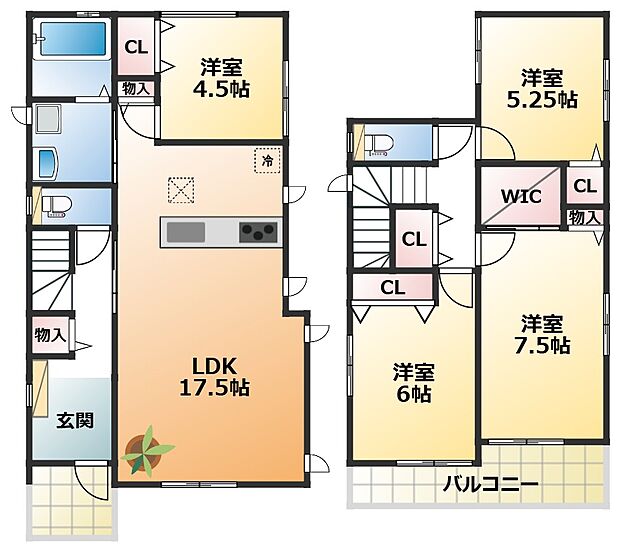【4LDK】【土地+建物+外構】すべてコミ♪頭金なしでご購入可能♪ マイカーやショッピングローンも「おまとめローン」がご利用できます。 毎月の支出がぐっと抑えられ、子育てや貯金、日々のお買い物に余裕が持てます。