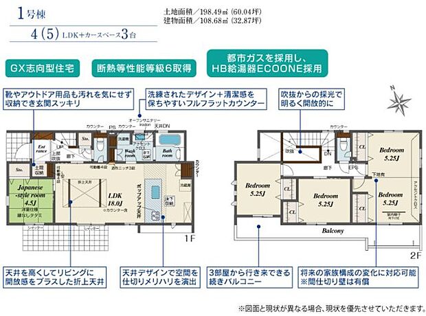 【4LDK】【土地+建物+外構】すべてコミ♪頭金なしでご購入可能♪ マイカーやショッピングローンも「おまとめローン」がご利用できます。 毎月の支出がぐっと抑えられ、子育てや貯金、日々のお買い物に余裕が持てます。
