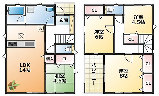 【4LDK】【土地+建物+外構】すべてコミ♪頭金なしでご購入可能♪ マイカーやショッピングローンも「おまとめローン」がご利用できます。 毎月の支出がぐっと抑えられ、子育てや貯金、日々のお買い物に余裕が持てます。 告知事項あり