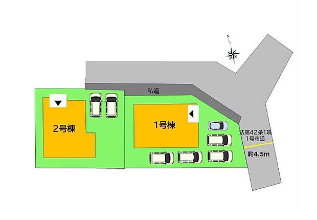 配置図(2号棟)