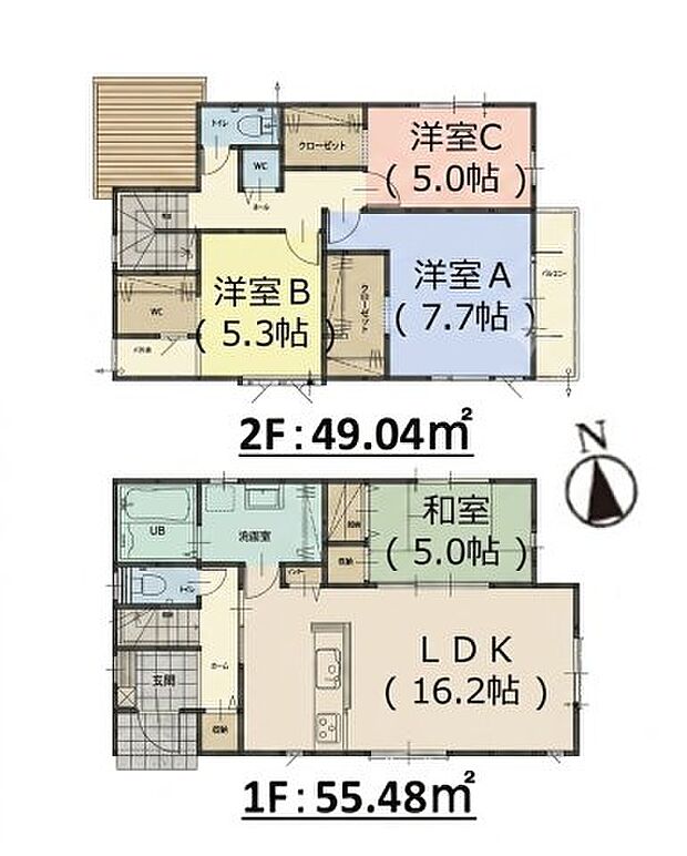 【4LDK】デザイン性のあるシステムキッチン付きなので、キッチンがお洒落なスペースになっています。南向きの物件のご紹介です。104.52m2の建物面積でスペースの面でも問題なく快適に過ごせますよ。より快適な暮らしができるよう、当社はお客様のご希望に合わせた不動産情報をご提供いたします。ご要望やご不明な点などございましたら、お気軽に当社へお問い合わせ下さい。