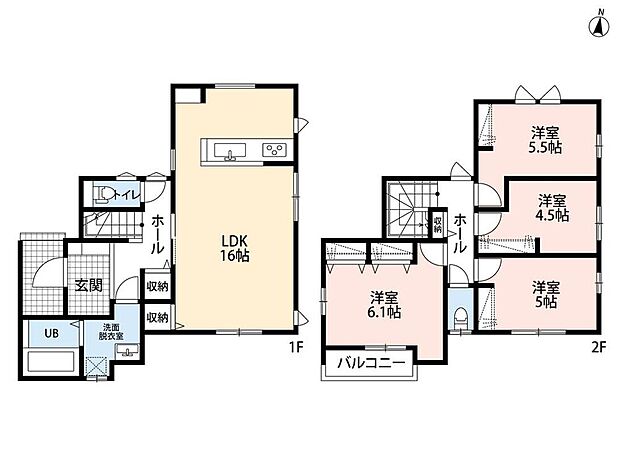 (3号棟)、価格4598万円、4LDK、土地面積159.63m2、建物面積90.01m2