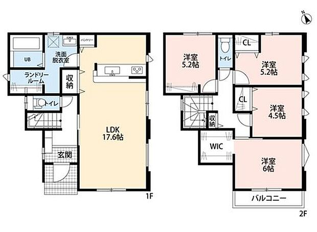 (1号棟)、価格4598万円、4LDK、土地面積131.59m2、建物面積99.94m2