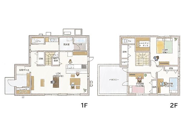 【3LDK】【アウトドア】2階のホールから直結の8帖もある広々としたバルコニー!
BBQやテントを張ったり、休日の選択肢が広がりそうです。