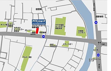 アパマンショップ徳島田宮店　ありがとうございます　株式会社の周辺地図