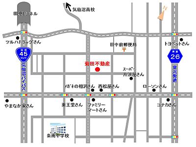 有限会社菊田不動産の周辺地図