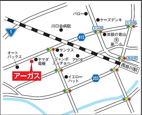 株式会社アーガスの周辺地図
