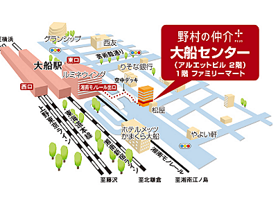 野村不動産ソリューションズ株式会社 大船センターの周辺地図