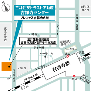 三井住友トラスト不動産株式会社　吉祥寺センターの周辺地図