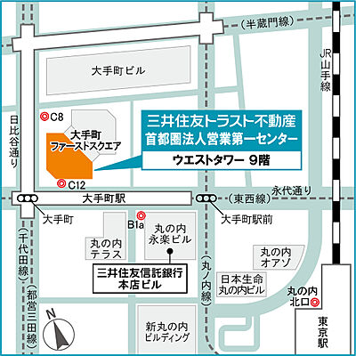 三井住友トラスト不動産株式会社 首都圏法人営業第一センターの周辺地図