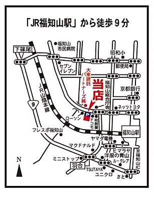 大東建託リーシング株式会社 福知山店の周辺地図