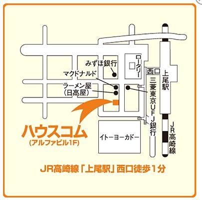 ハウスコム埼玉株式会社 上尾店の周辺地図