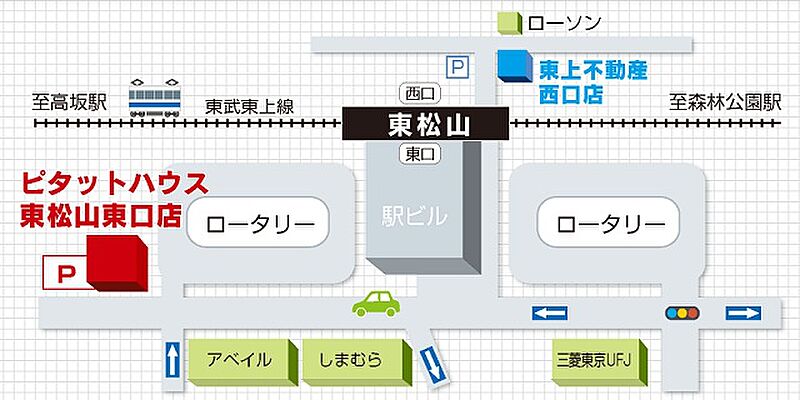 株式会社東上不動産の周辺地図